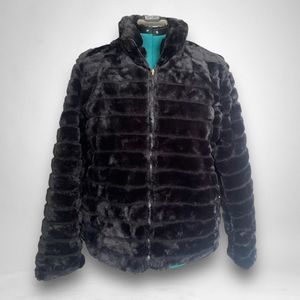 ACTIV8 Faux Fur Reversible Jacket in Black
